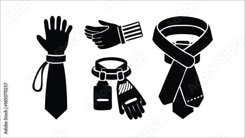 Vector illustration of a man wearing headphones and speaking into a microphone