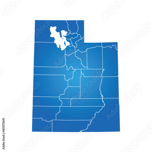 vector of Utah map