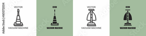 Vacuum machine icon line. Vacuum machibe vector illustration.