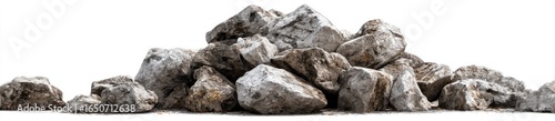 Pile of gray rocks