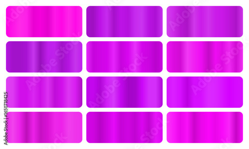 Gradiente audace che fonde il viola intenso con il magenta, incarnando l'energia quantica. Ideale per design all'avanguardia, interfacce di gioco e arte digitale.