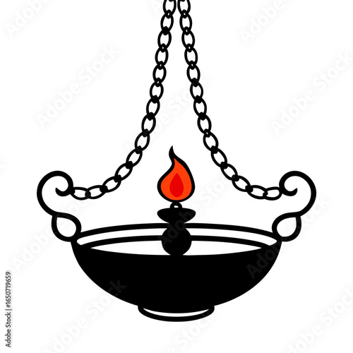 This Is a Close Up Isolated Shot of an Ornate Golden Bell