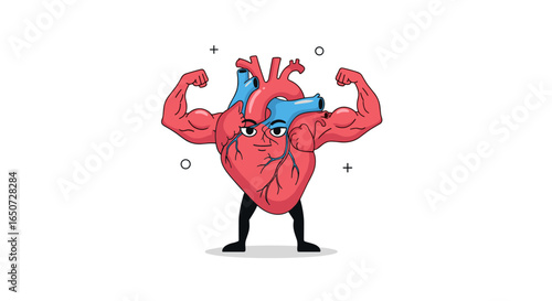 The mighty heart a symbol of strength endurance and a healthy lifestyle for everyone