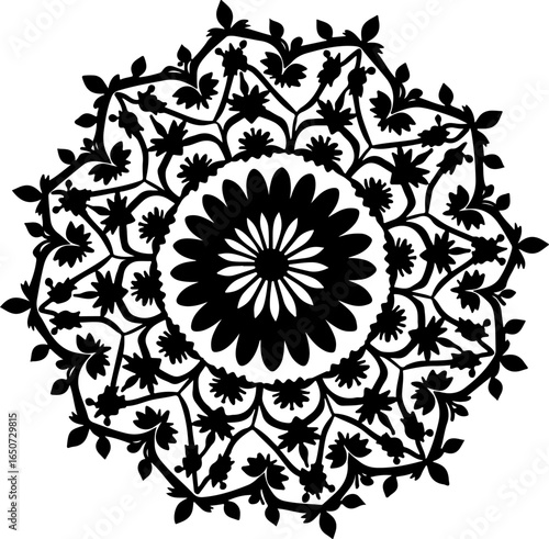 ornamental round lace pattern, pattern, floral, design, ornament, vector, flower, decoration, illustration, vintage, art, seamless, wallpaper, decor, damask, element, black, leaf, swirl, elegance, tat