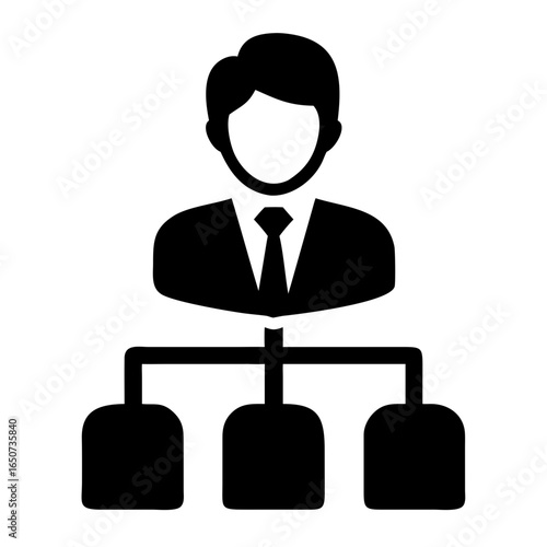 Organization chart hierarchy structure management business corporate employee team leader