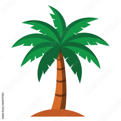 Palm Tree Vector Illustration for Summer Design

