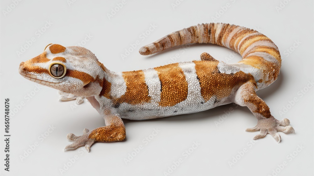Naklejka premium A gecko with striking patterns