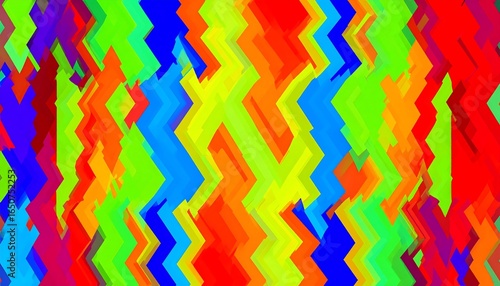 Vibrant abstract pattern of interwoven geometric shapes.