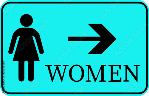 Toilet Icon.square toilet signs collection, male, female and neutral gender, vector Illustration.Public bathroom pictogram. Male and female gender silhouette for lavatory door.