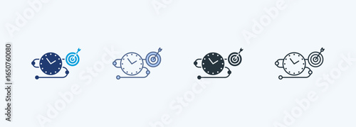 Timeline Multiple Style Icon Collection