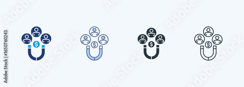 Customer Retention Multiple Style Icon Collection