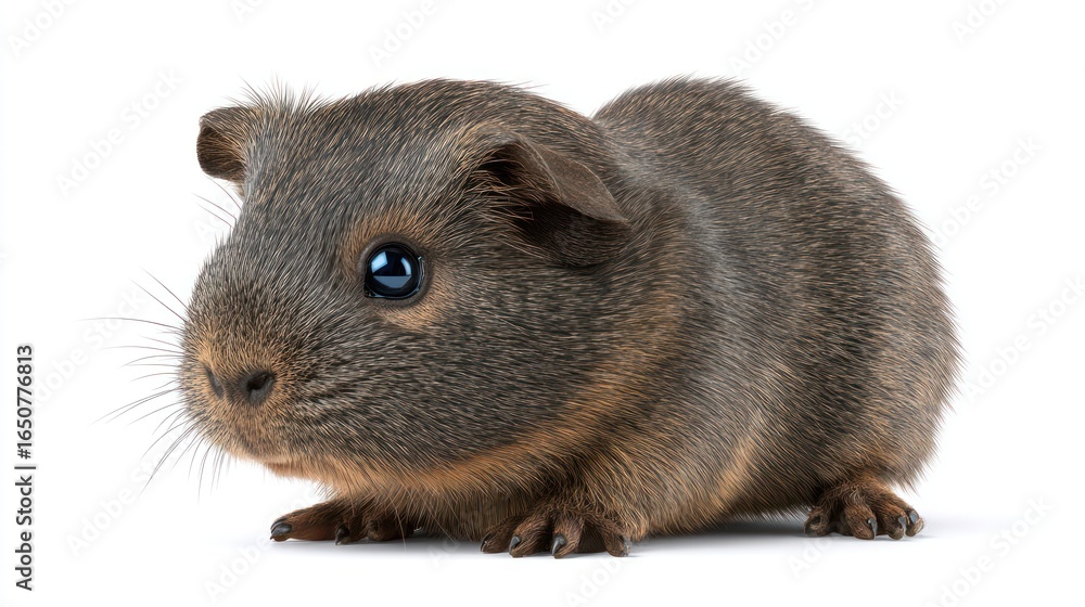 Cute guinea pig, profile view Cute guinea pig, profile view