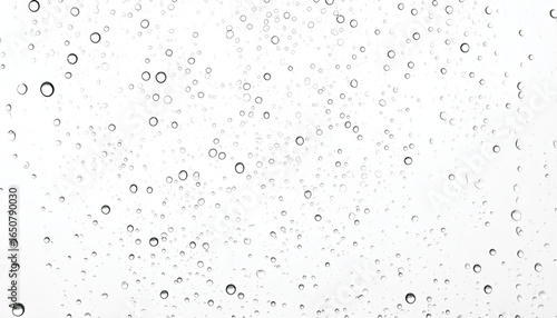 Raindrop Cascade: Capture the moment as countless crystal-clear raindrops, a delicate dance against the light, cascade down. Emphasizing purity and renewal.