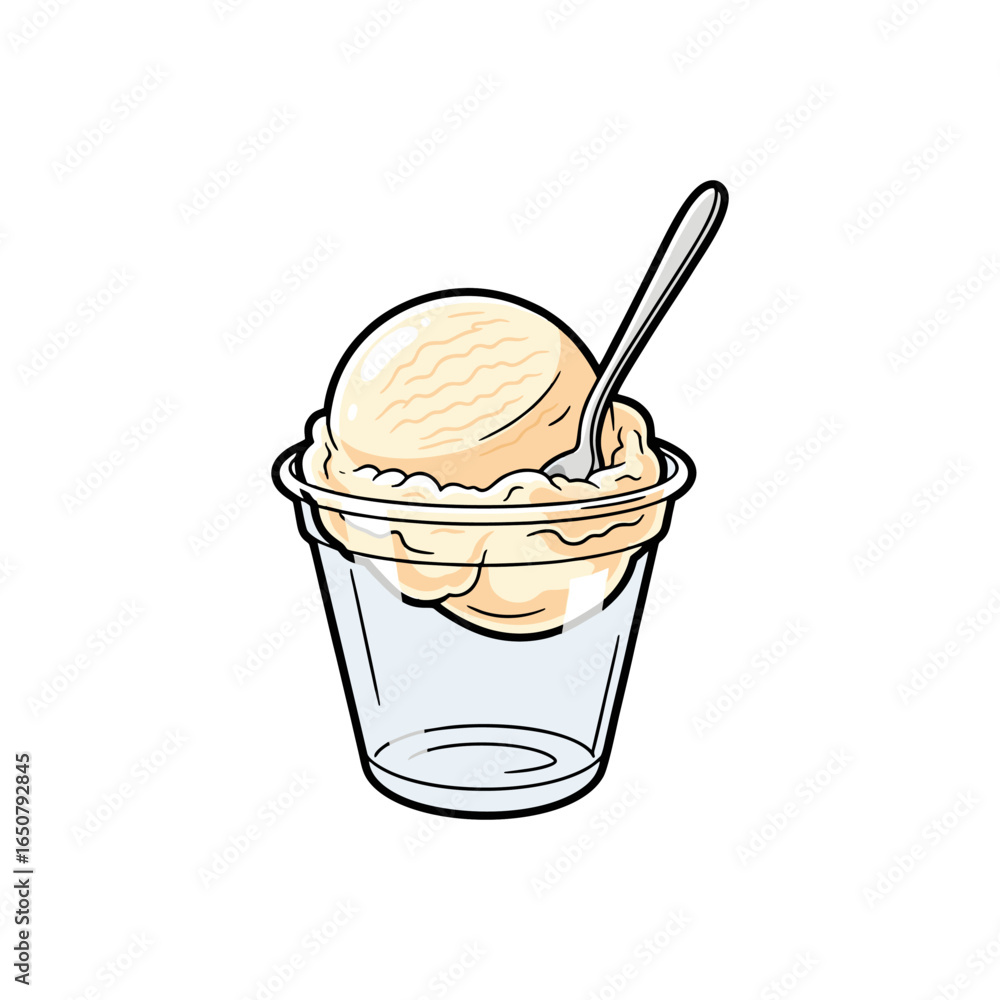 Ice cream in the cup Ice cream in the cup