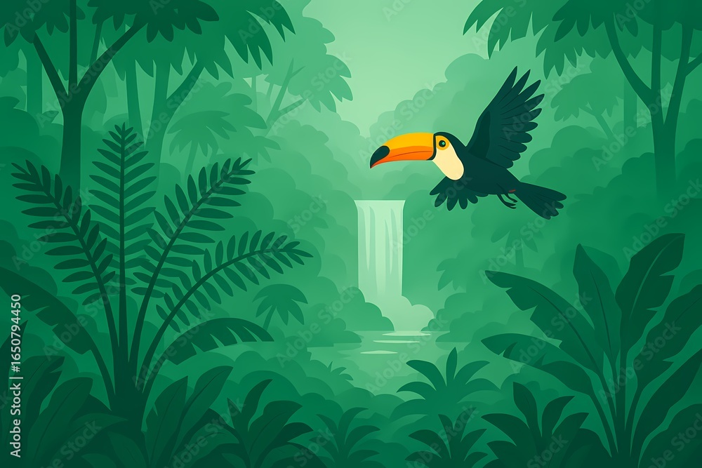 Obraz premium toucan in the jungle