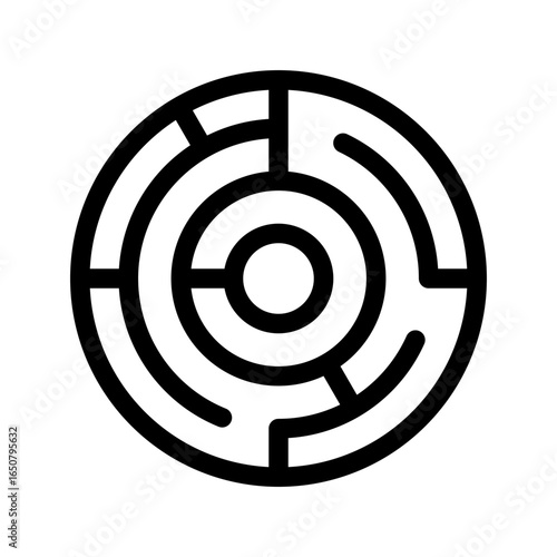 Complex Task Icon Vector Symbol Design Illustration