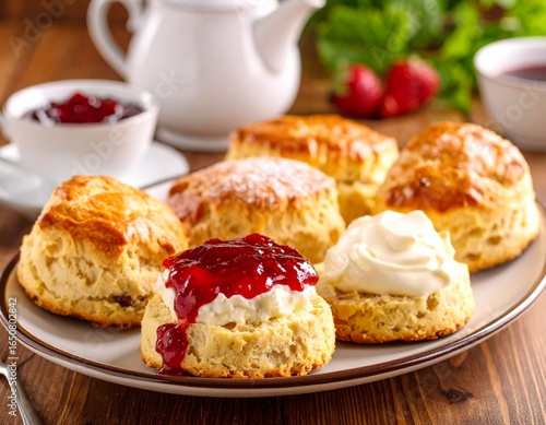 Scones with Clotted Cream and Jam