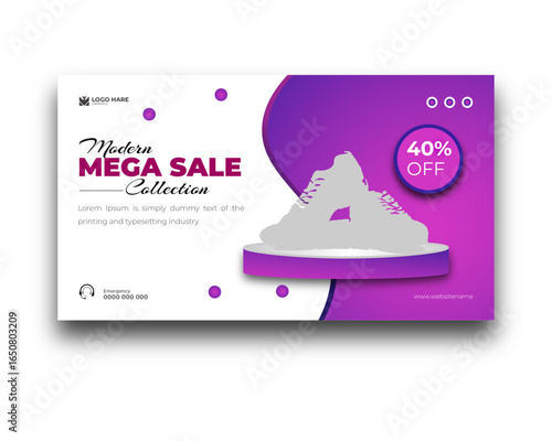 Mega Sale Collection for Modern Special Offer Promotion Design Template