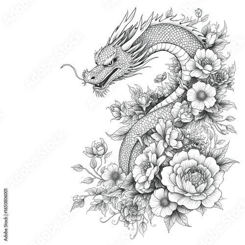 chinese dragon vector illustration