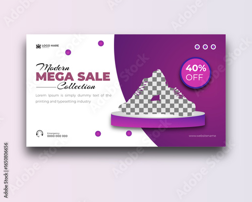 Mega Sale Collection for Modern Special Offer Promotion Design Template