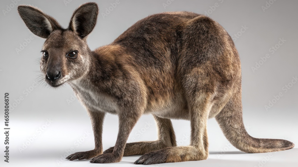 Fototapeta premium Digital rendering of a kangaroo