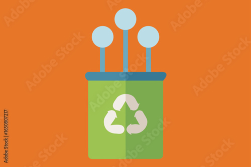 Cotton Swabs in a Recycled Paper Container