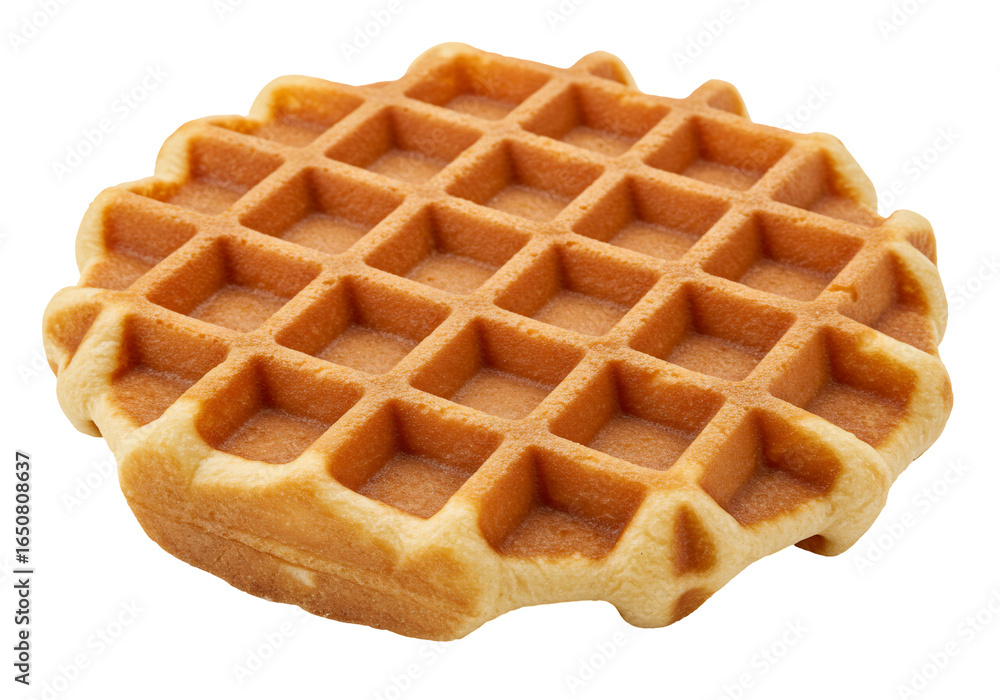 Golden brown waffle grid texture close up studio shot Golden brown waffle grid texture close up studio shot