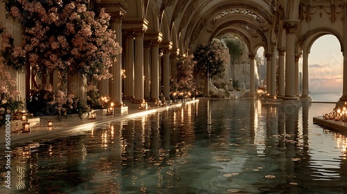 Wallpaper Mural Luxurious fantasy retreat surrounded by nature high resolution photo Torontodigital.ca