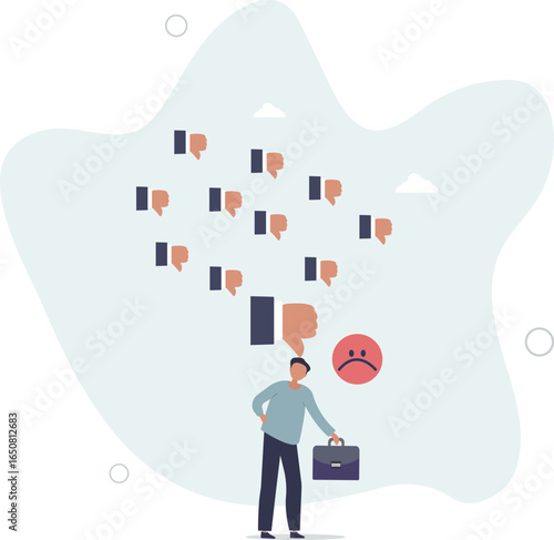 Response to negative feedback, dislike or bad customer review rating, handle complaint,human life.