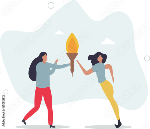 Successor plan, baton pass or transfer to new chosen leader,human life.