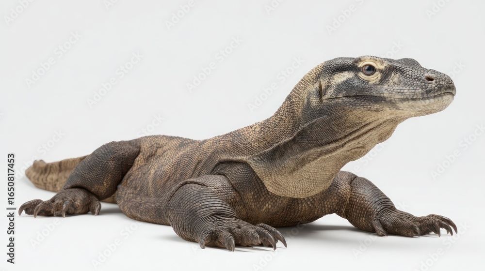 Obraz premium Komodo dragon, studio shot