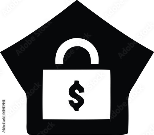 Securing financial future with a graduation cap and padlock symbolizing educational investment and protected wealth