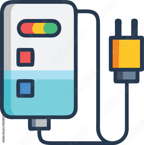 Icon of a Power Adapter as a Charging Brick