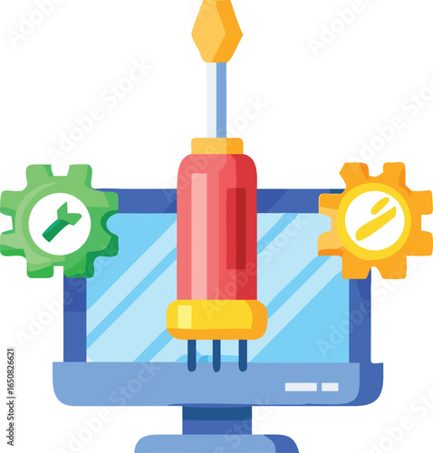 Icon of a Screwdriver for Computer Repair