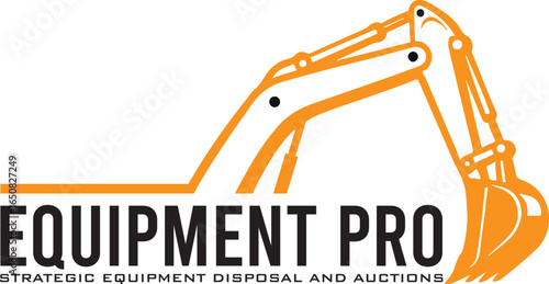 excavator silhouette illustration vector image