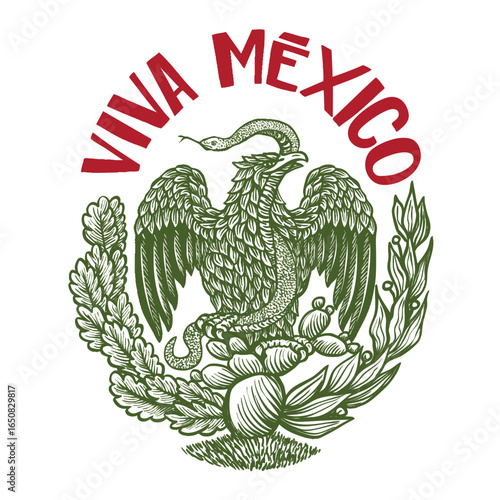 Coat of arms of Mexico, Mexican eagle, eagle with snake.
