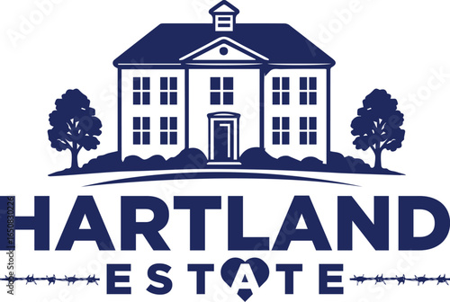 Black Gold Real Estate Logo. Construction Architecture Building Logo Design Template Element