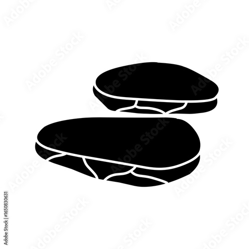 black stone slab