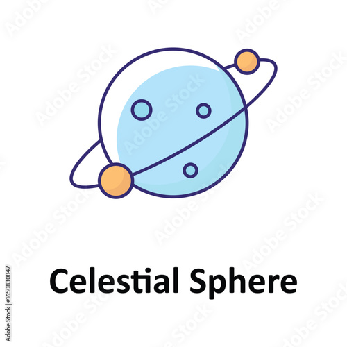 Celestial Sphere Vector icon which can easily modify or edit