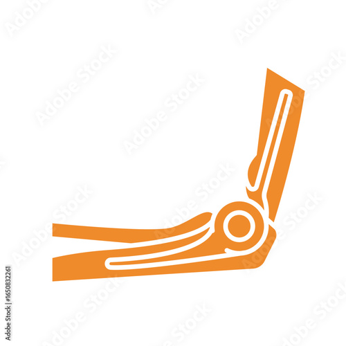 endoprosthesis elbow color flat icon for digital and print projects.