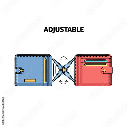 Dynamic Financial Tool: Illustrating Adjustable Wallet Features for Modern Money Management150 characters