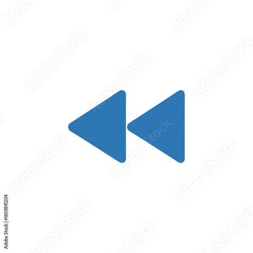 Graphical representation of a double arrowhead, symbolizing rewind or fast backward motion Free Download Graphical representation of a double arrowhead, symbolizing rewind or fast backward motion - GFXLoad
