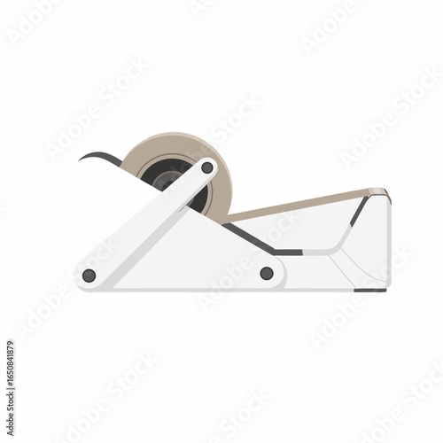 Minimalist tape dispenser illustration showcasing stationery essential for office and craft use illustrating simplicity and practicality in design