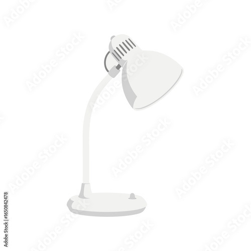 Minimalist desk lamp illustration shining brightness for focused tasks at home or office showcasing modern interior lighting design and functionality
