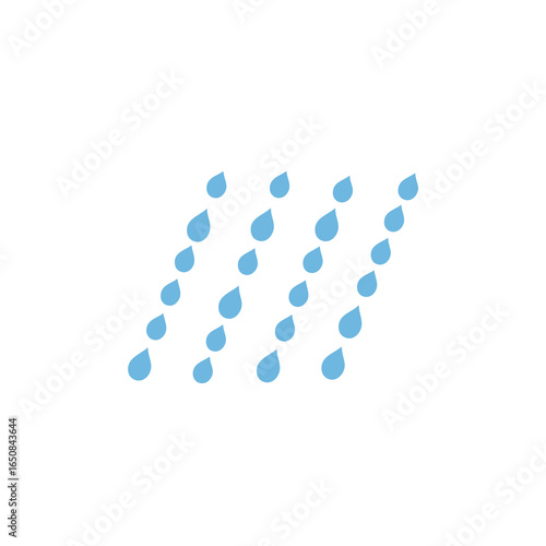 Serene depiction of falling raindrops creating a calming and relaxing atmosphere effect 150 characters