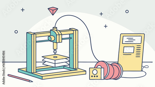 3d printing machine and supplies for manufacturing and prototyping