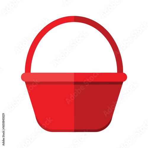 red plastic basket
