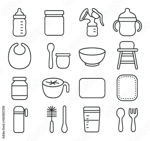 Baby feeding essentials: bottles, utensils, and accessories collection