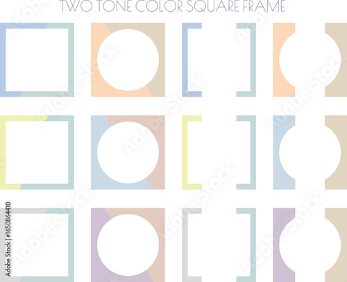 シンプルでフェミニンなツートンカラーのフレームセット