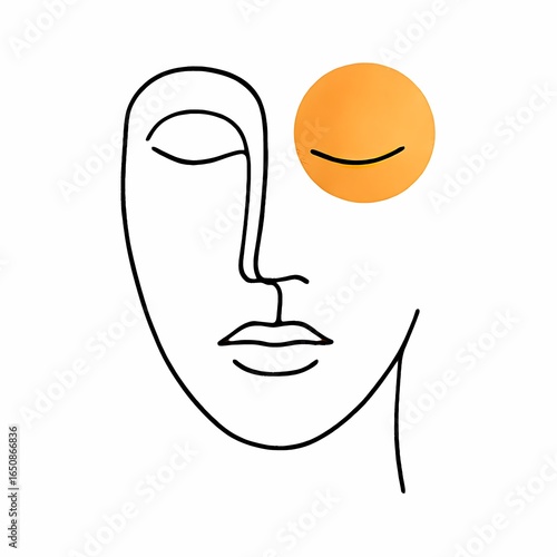 vector illustration of a human head